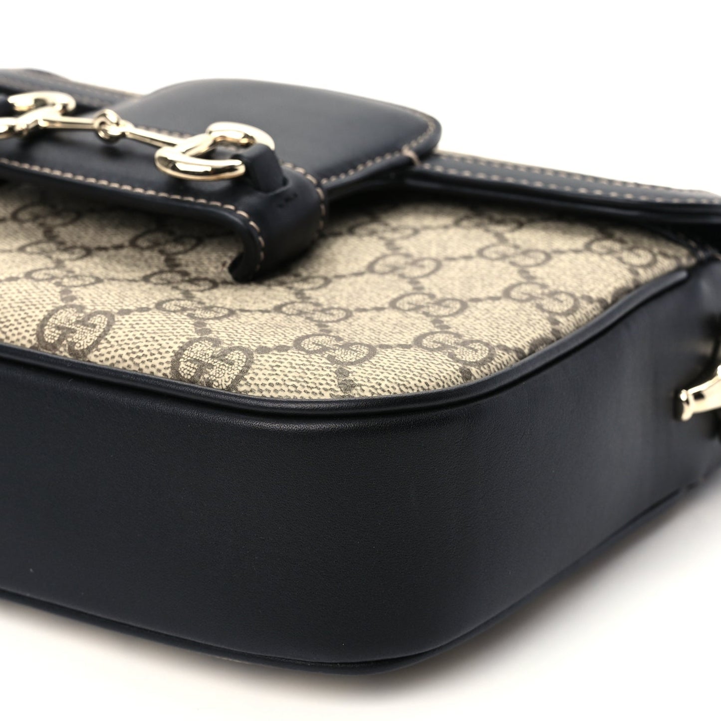 Gucci Supreme Monogram Horsebit 1955 Soft Small Shoulder Bag GG Supreme Monogram