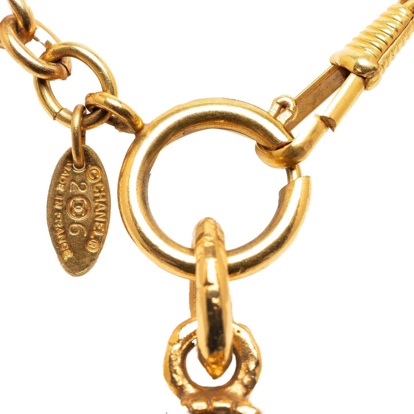 CHANEL CC Pendant Necklace Costume Necklace