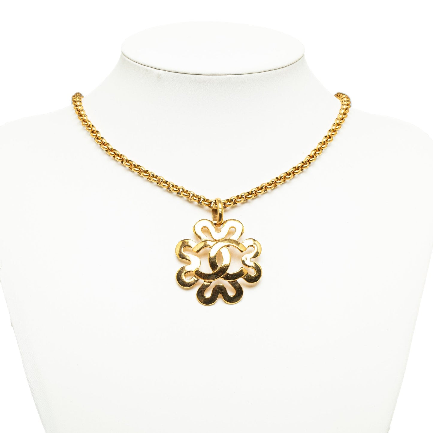 CHANEL CC Pendant Necklace Costume Necklace