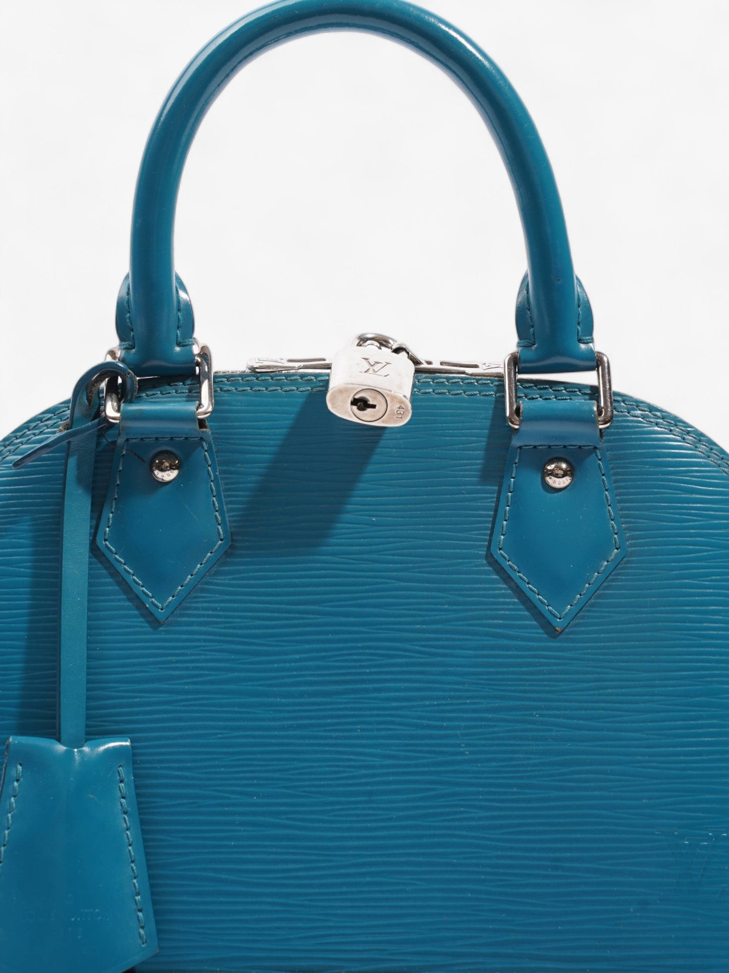 Louis Vuitton Alma BB Cyan Epi Leather Blue Handbag