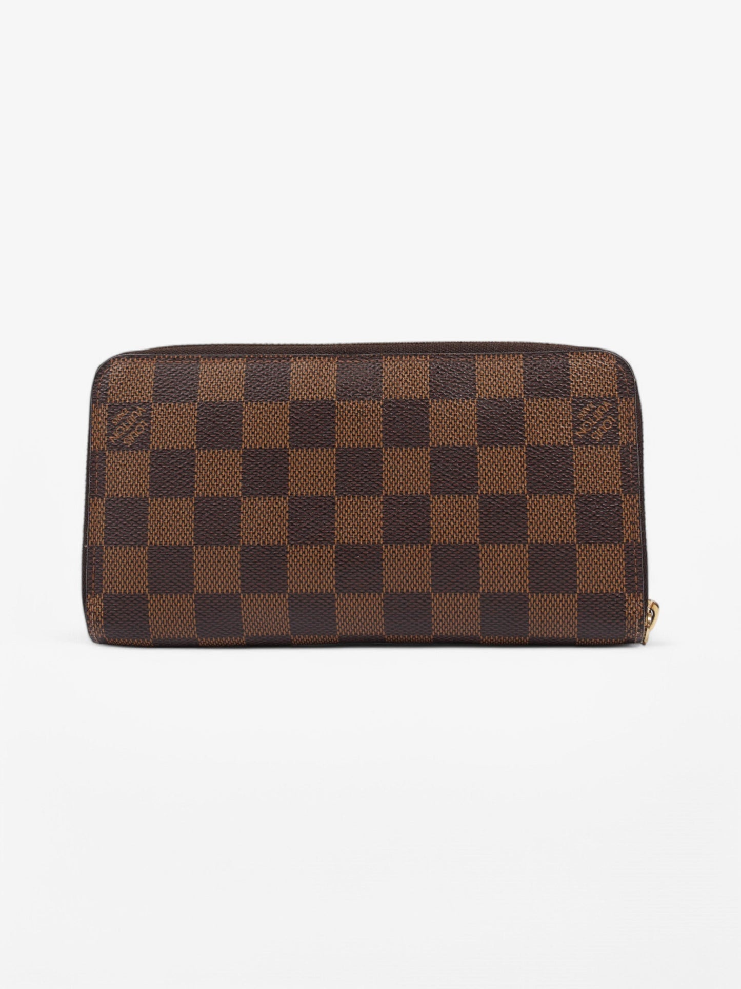 Louis Vuitton Zippy Ebene Coated Damier Canvas Coated Canvas Wallet Case