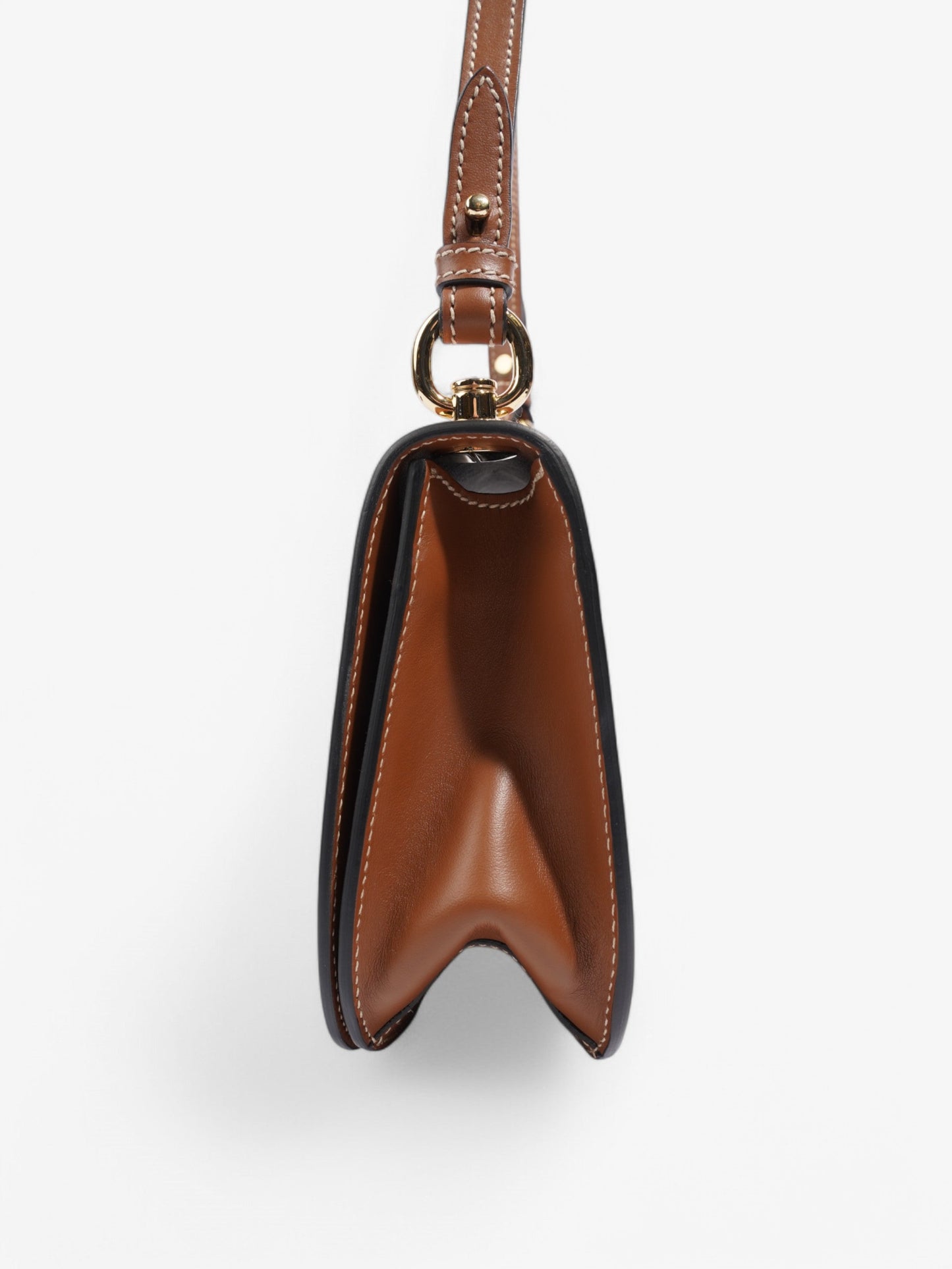 Prada City Shoulder Bag Leather Brown