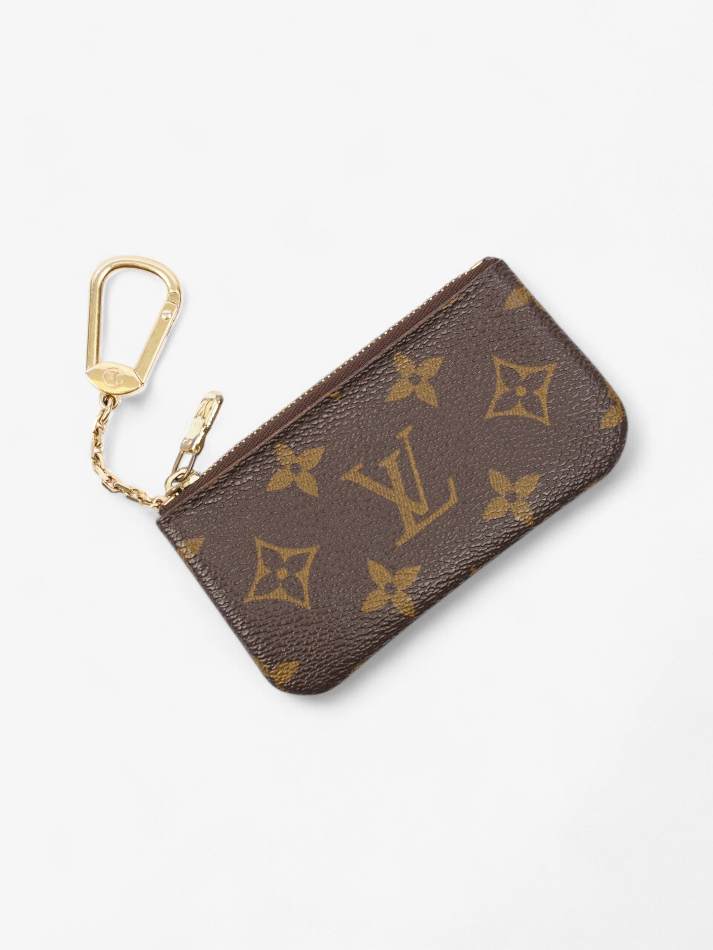 Louis Vuitton Monogram Gold Canvas Key Pouch Wallet Case