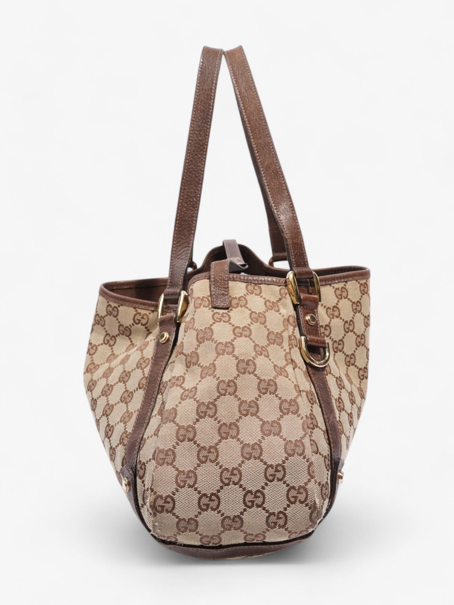 Gucci Abbey Tote Supreme Canvas Brown Shoulder Bag