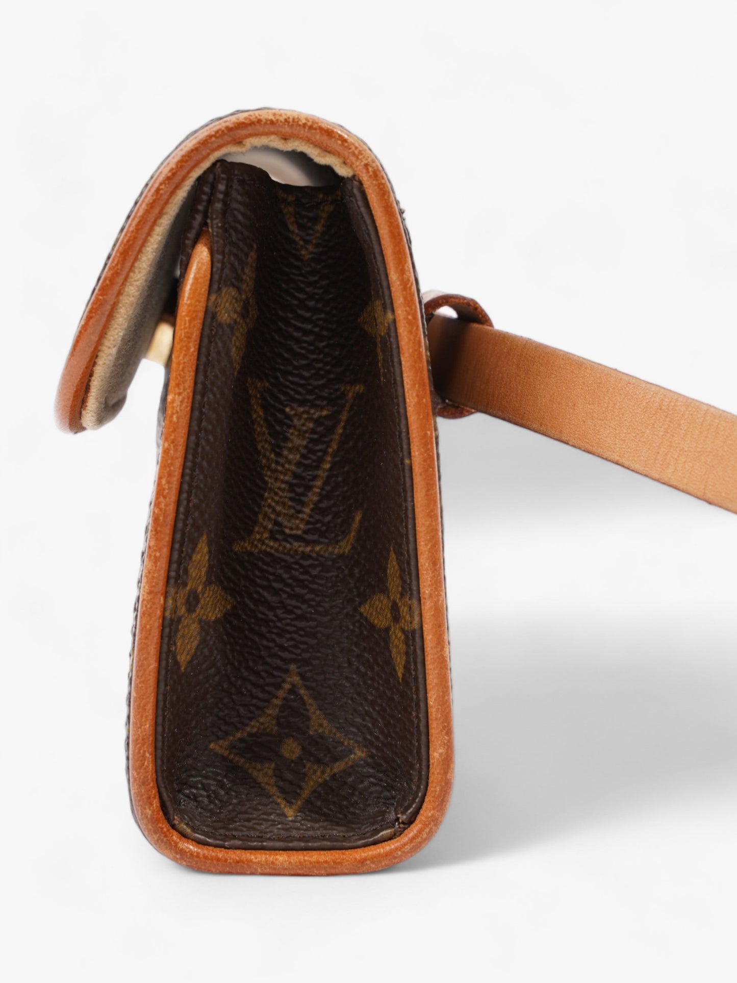 Louis Vuitton Pochette Florentine Belt Coated Monogram Canvas Coated Canvas XS Apparel