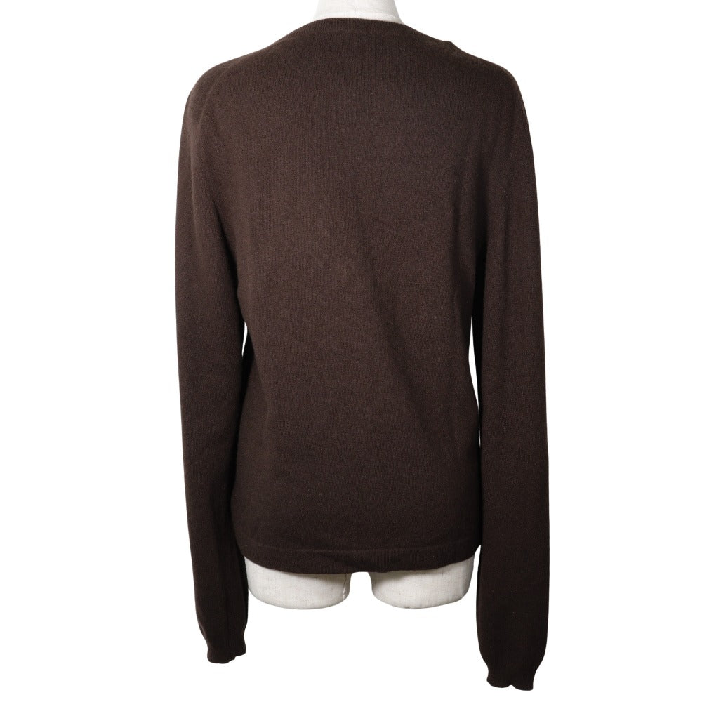 Cardigan Cashmere Serie Button Women Free Size Brown Travel Bag