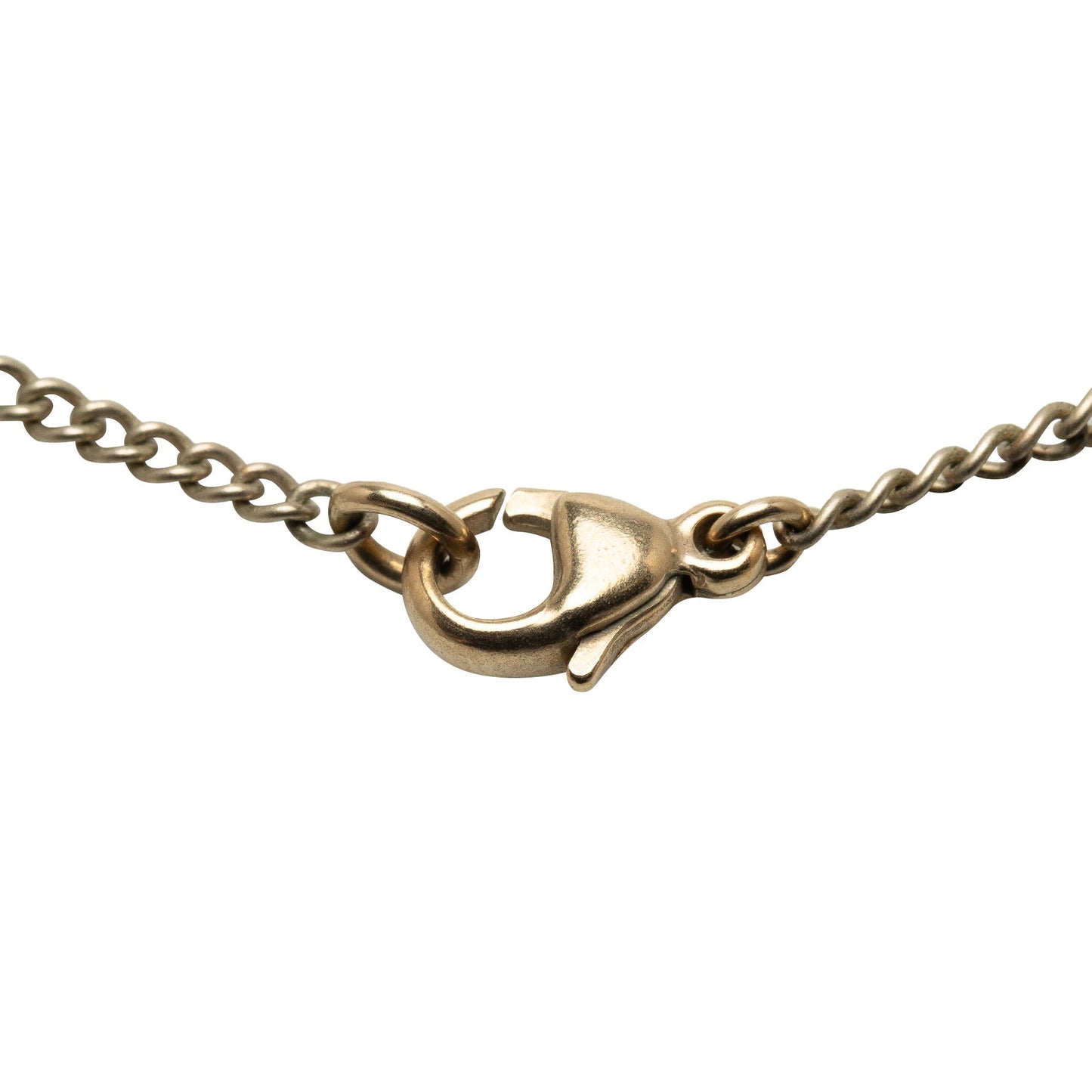 CHANEL CC Ribbon Pendant Necklace Costume Necklace