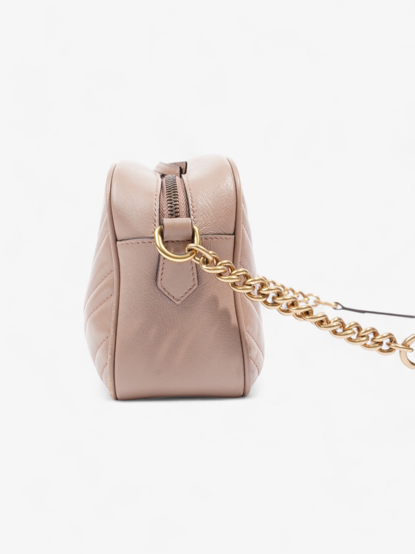 Gucci Marmont Dusty Small Crossbody Bag Leather Matelasse