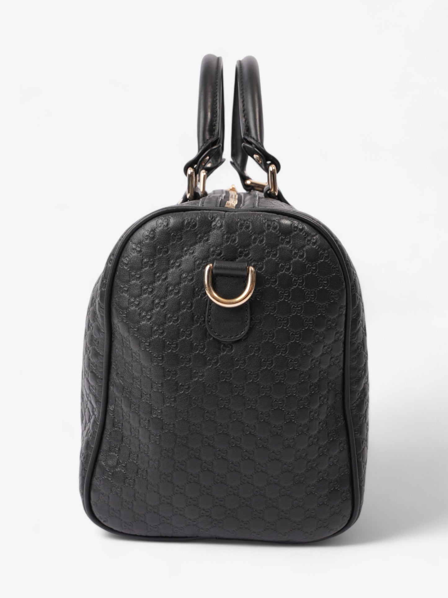 Gucci Boston Bag ssima Leather Black Shoulder Bag