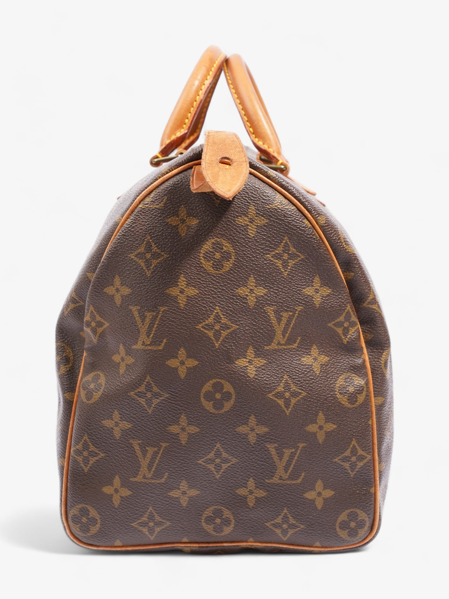 Louis Vuitton Speedy Coated 35 Monogram Canvas Coated Canvas Apparel Canvas 35