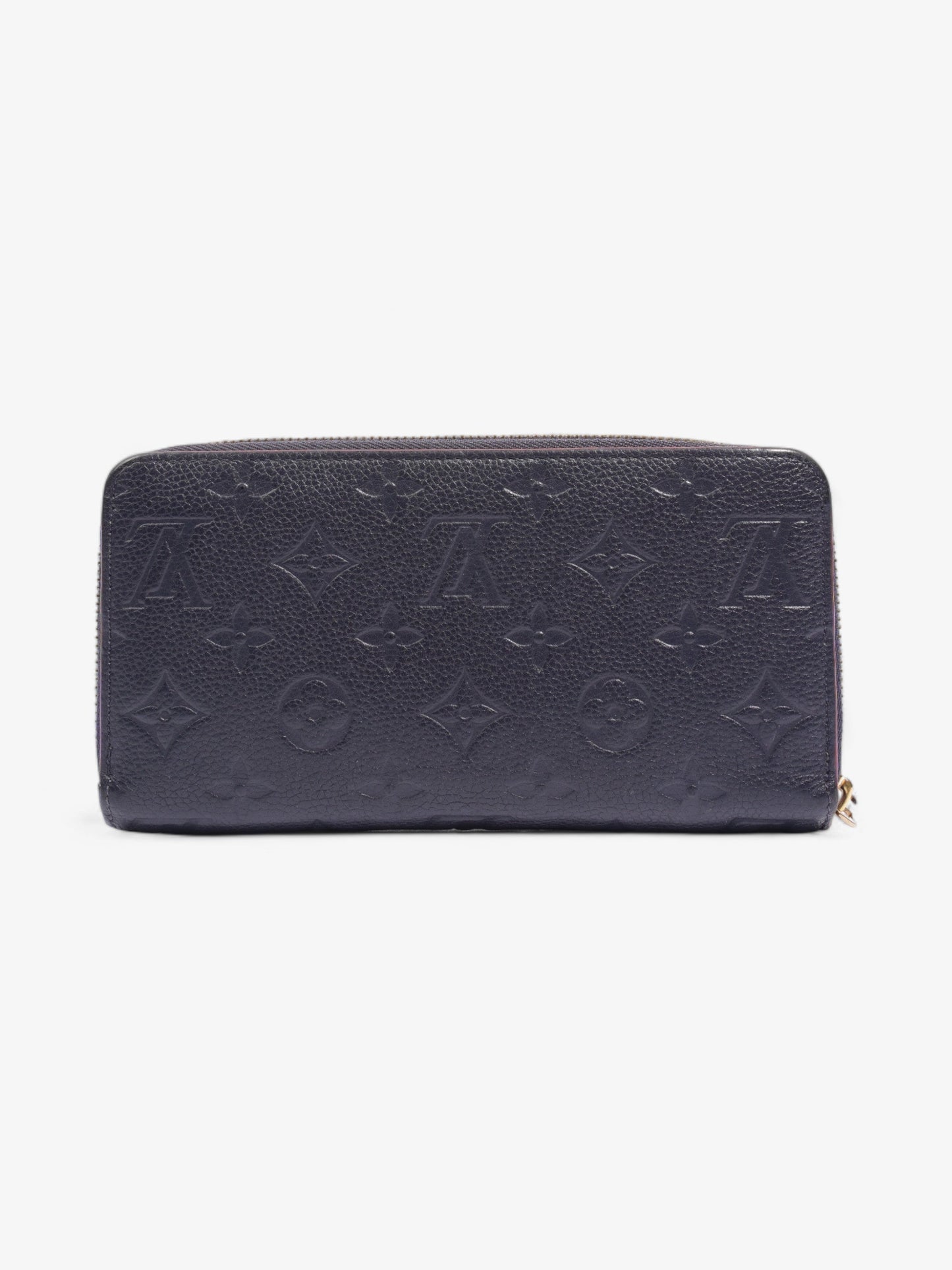 Louis Vuitton Zippy Navy Empreinte Leather Wallet Case
