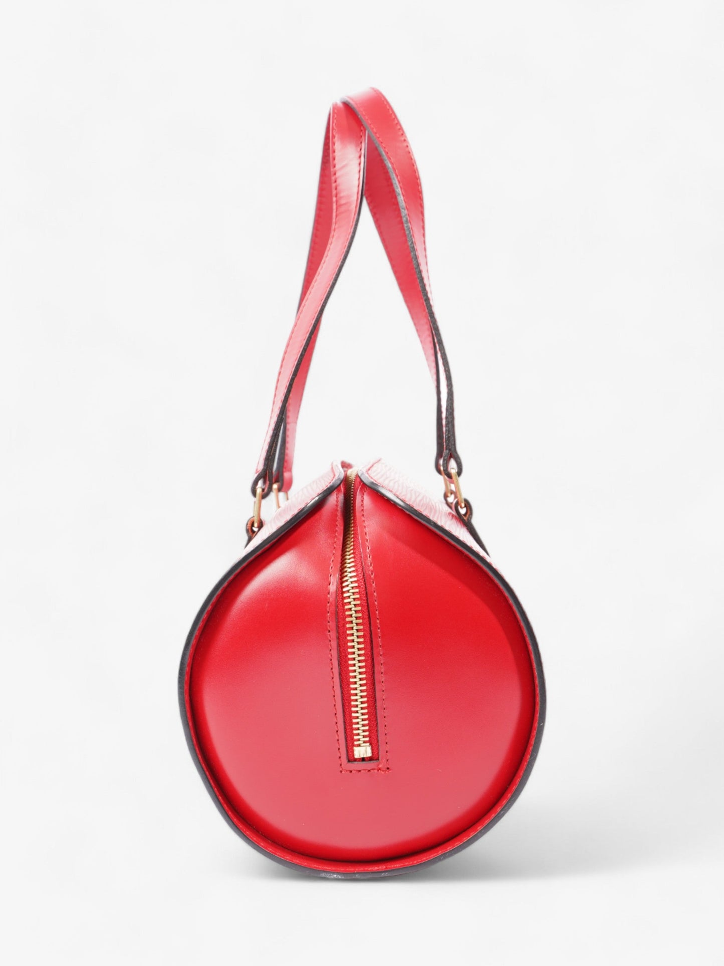 Louis Vuitton Soufflot Red Leather Epi Handbag Epi Leather