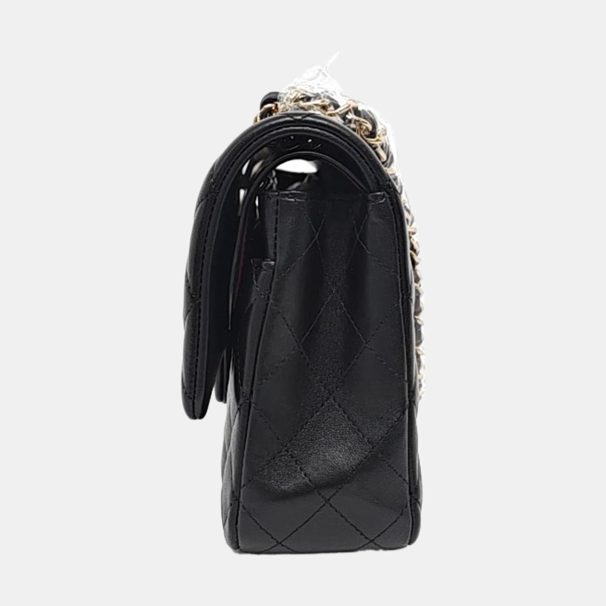 Chanel Timeless Classic Flap Lambskin Hardware Black Gold Leather Handbag Hardware 1