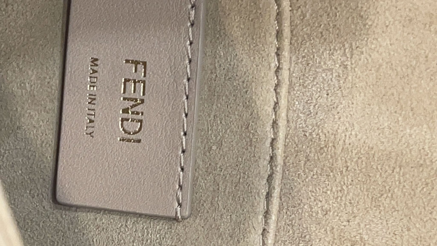 Fendi Kan Crossbody Bag Leather Brown Small