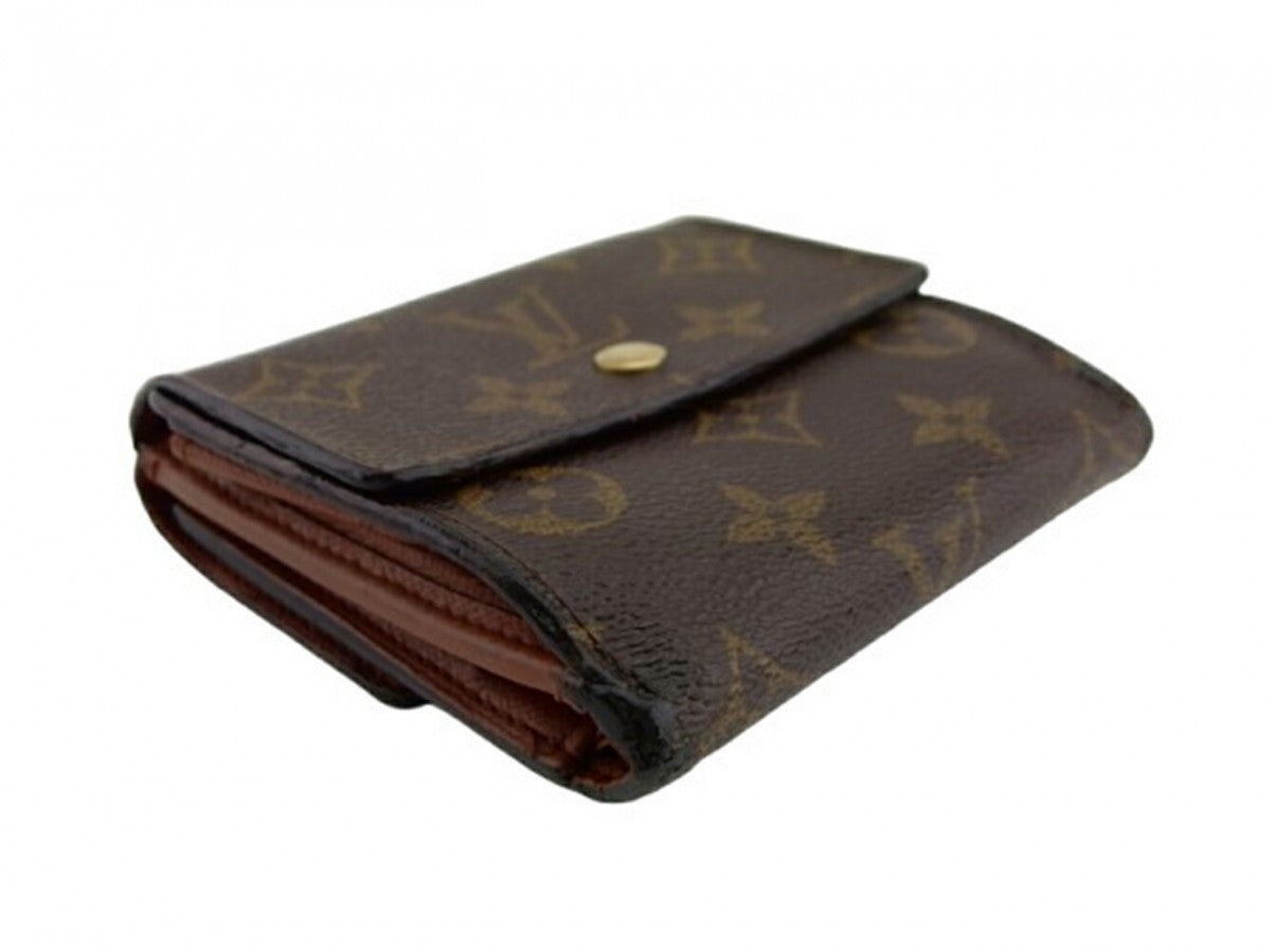 Louis Vuitton Bifold Brown Wallet Case X8879