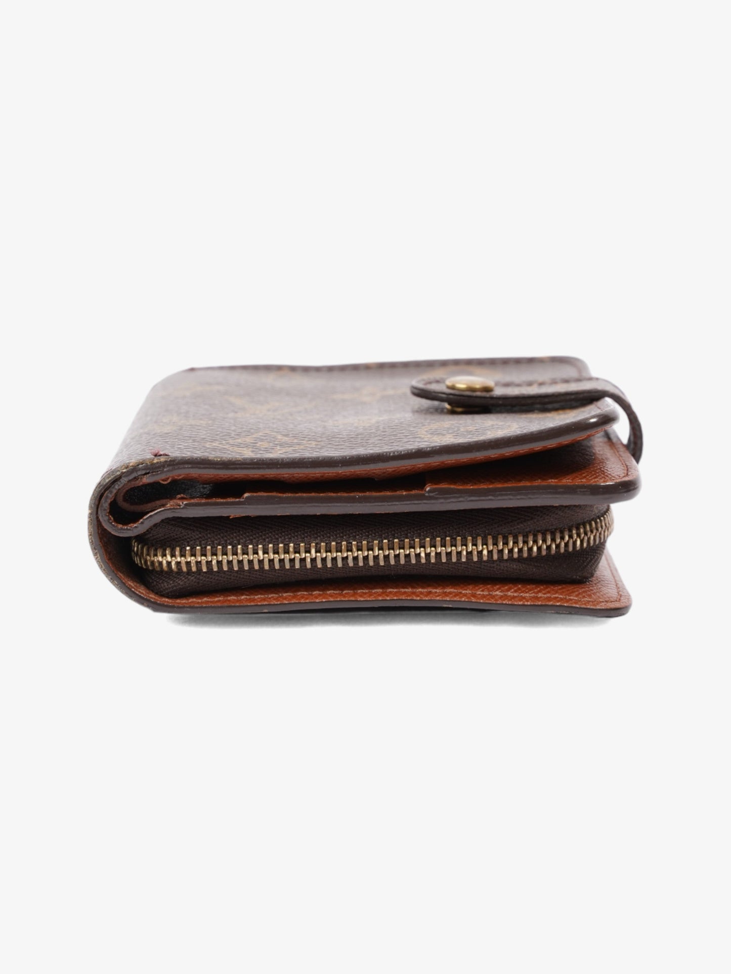 Louis Vuitton Compact Coated Monogram Canvas Coated Canvas Wallet Case Canvas 3