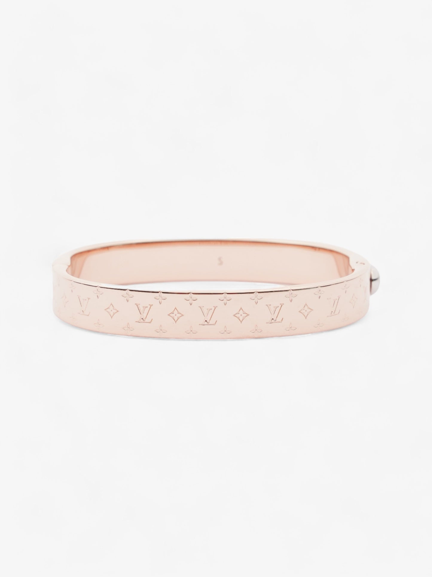 Louis Vuitton Nanogram Cuff Rose Brass S Gold Handbag
