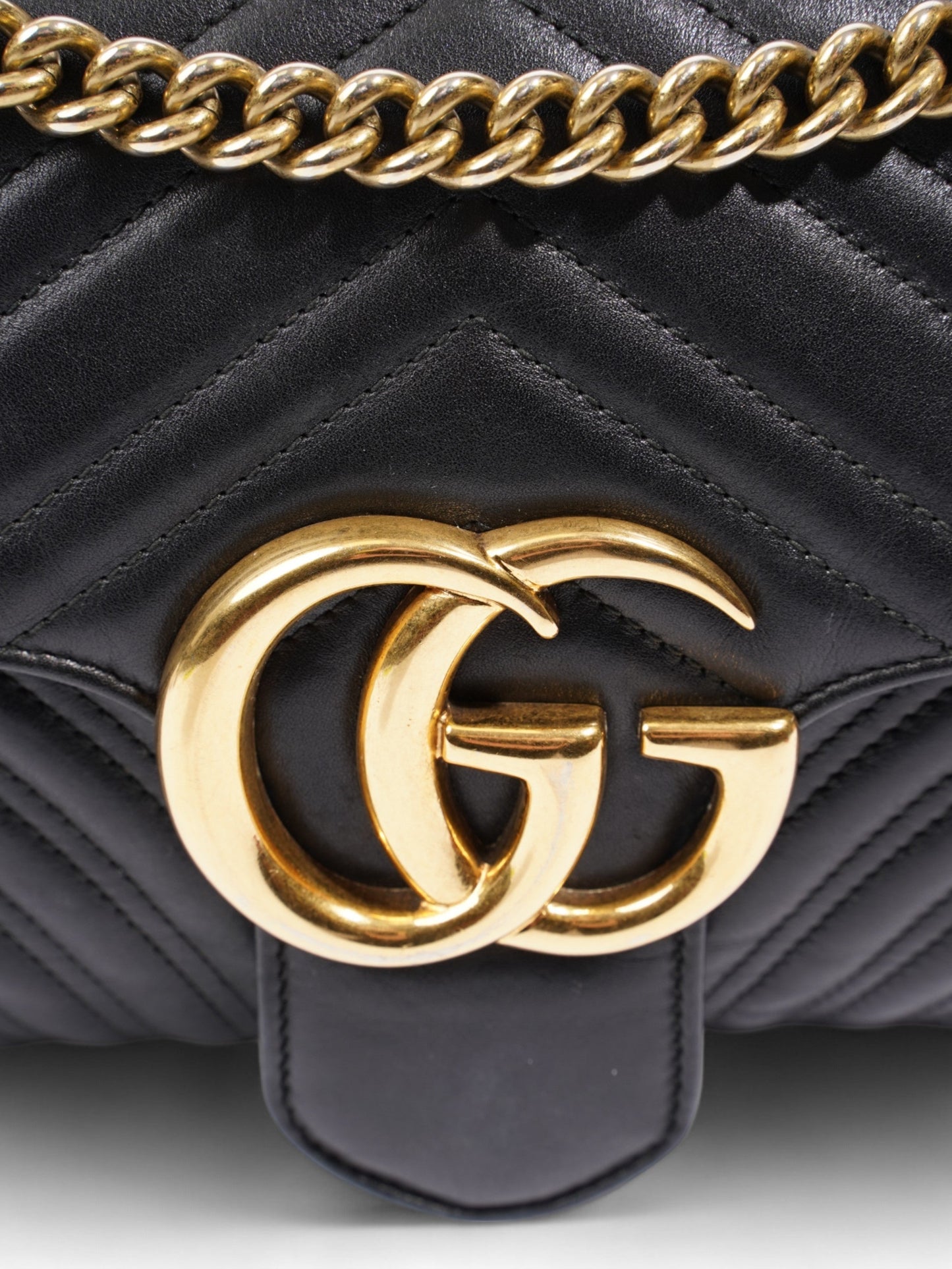 Gucci Marmont Medium Shoulder Bag Leather Matelasse Medium 1