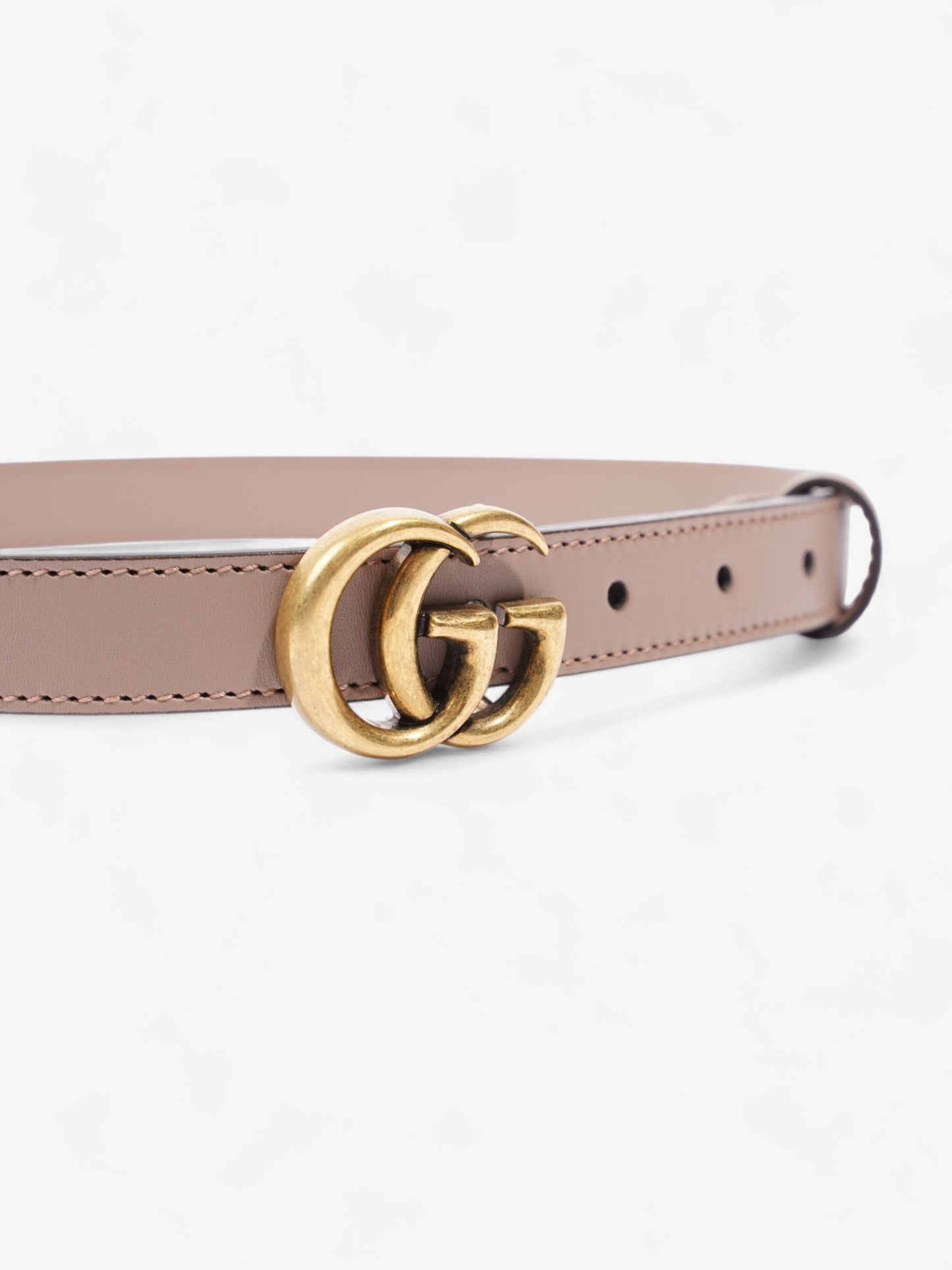 Gucci Marmont Thin Belt Dusty Rose Handbag Leather Gold Accessory 70Cm 28