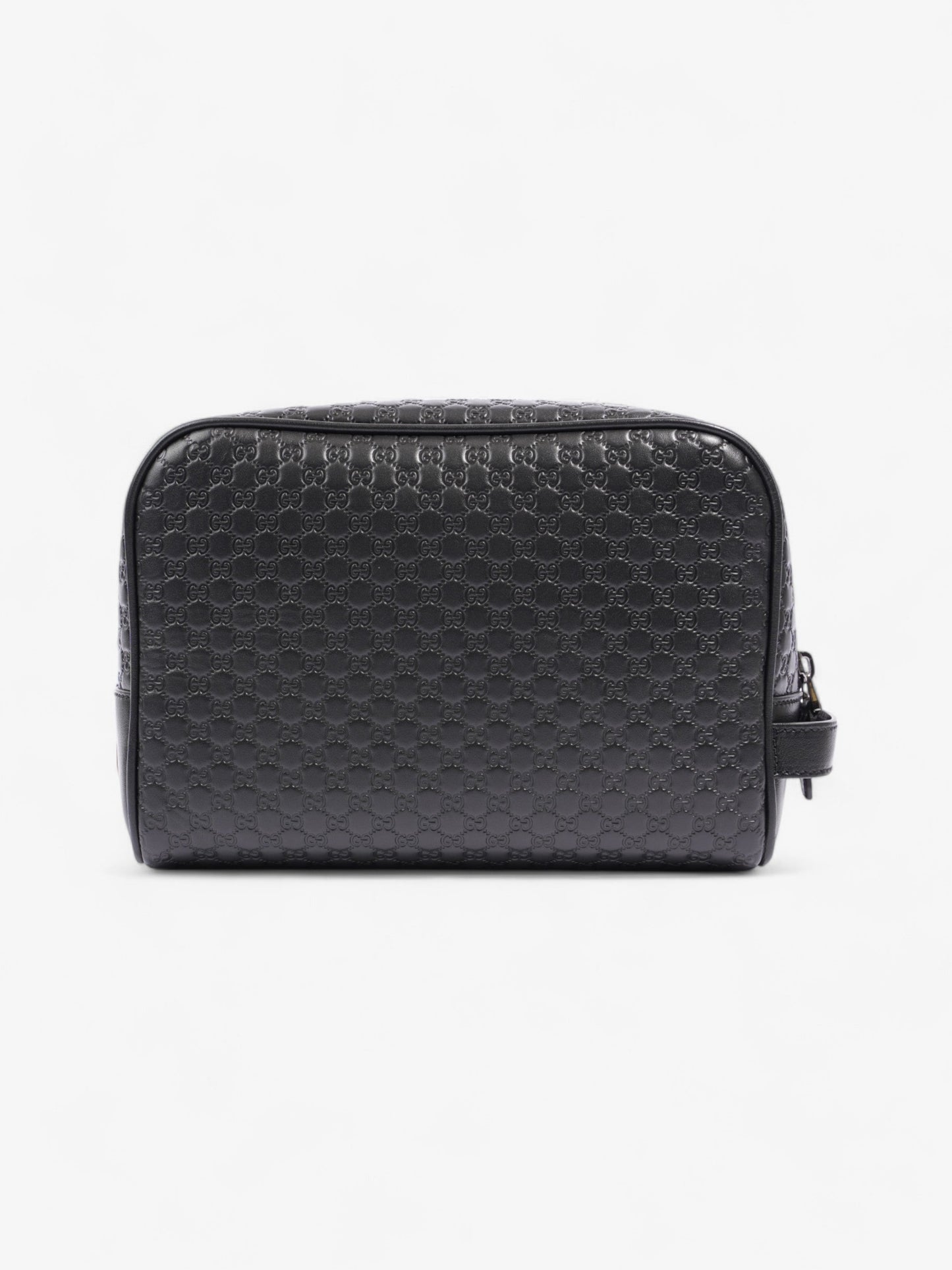Gucci Wash Bag Supreme Leather Black Travel Bag