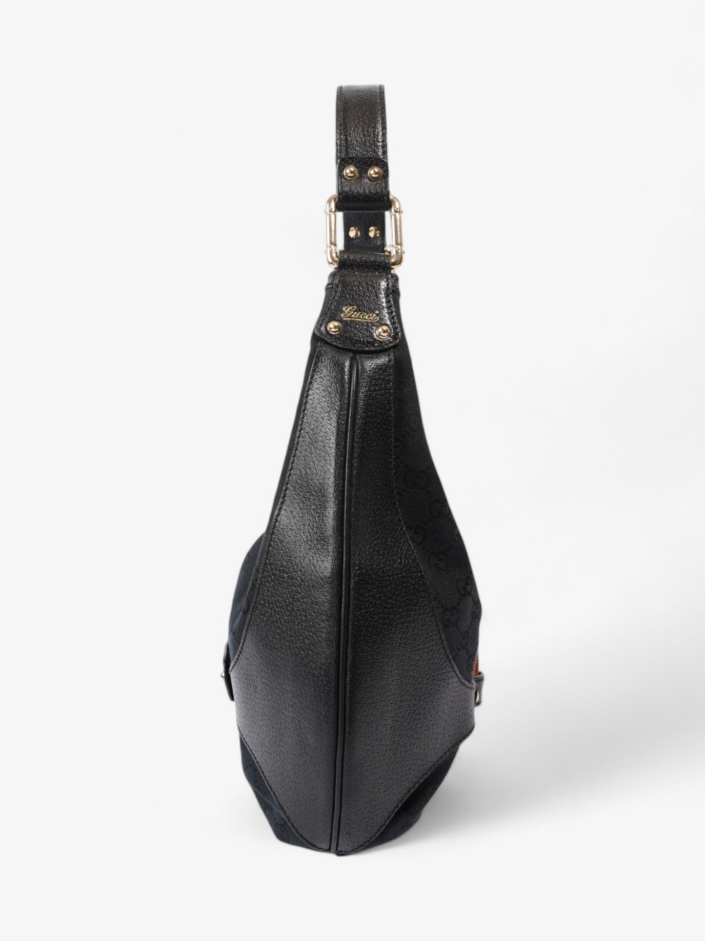 Gucci Amalfi Horsebit Hobo Supreme Canvas Black Shoulder Bag