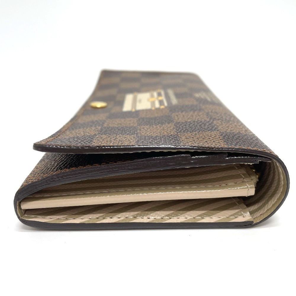 Louis Vuitton Long Purse N63179 Damier Canvas Brown Wallet Case