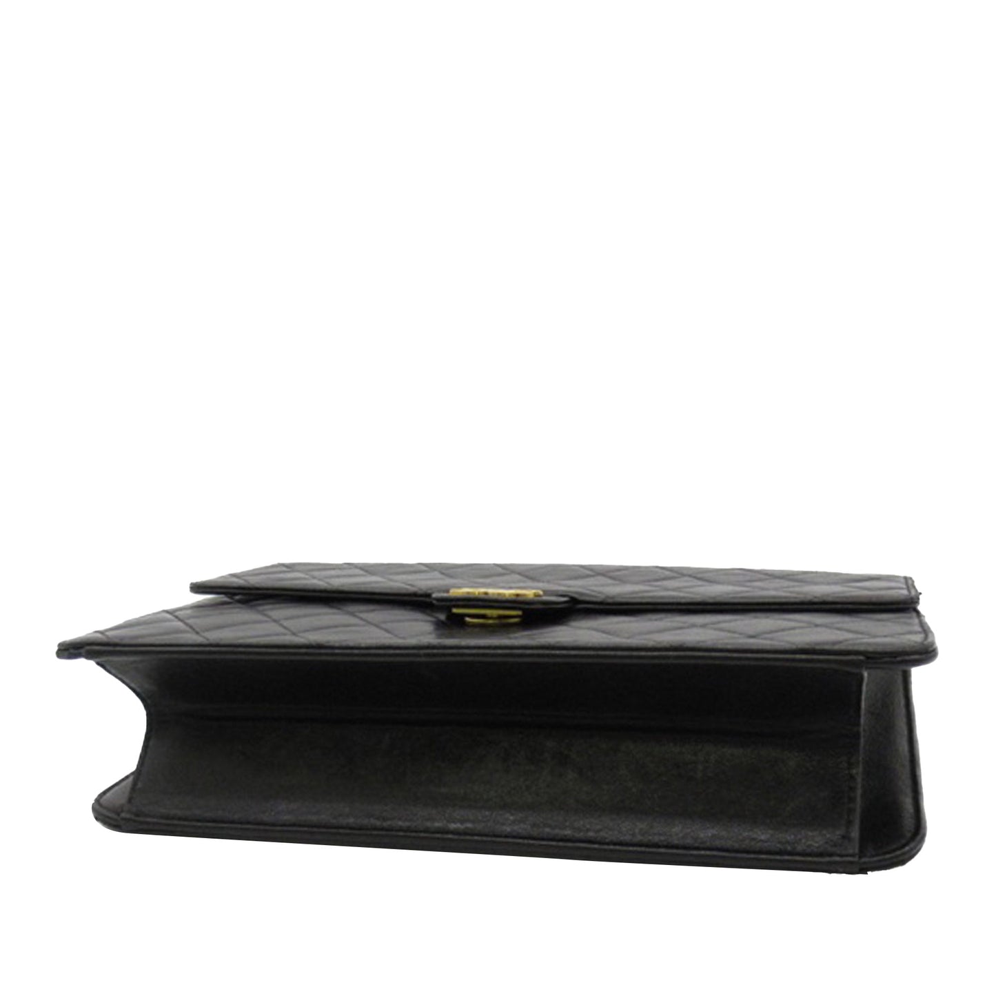 CHANEL CC Quilted Lambskin Single Flap Crossbody Bag
