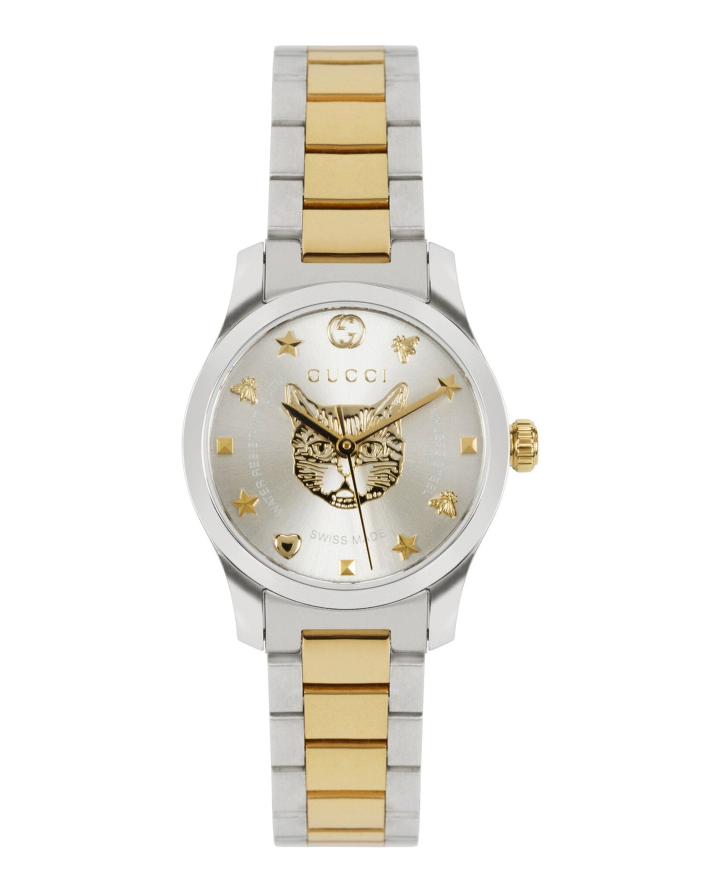 Gucci Womens Two Tone 27mm Bracelet Fashion Watch