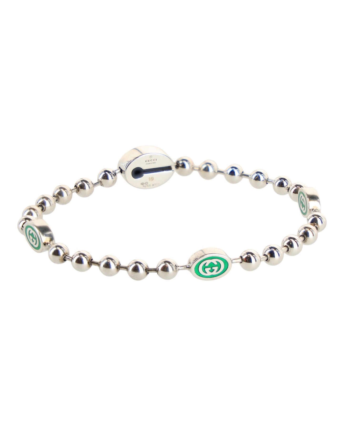Gucci Womens Interlocking G Boule Chain Bracelet