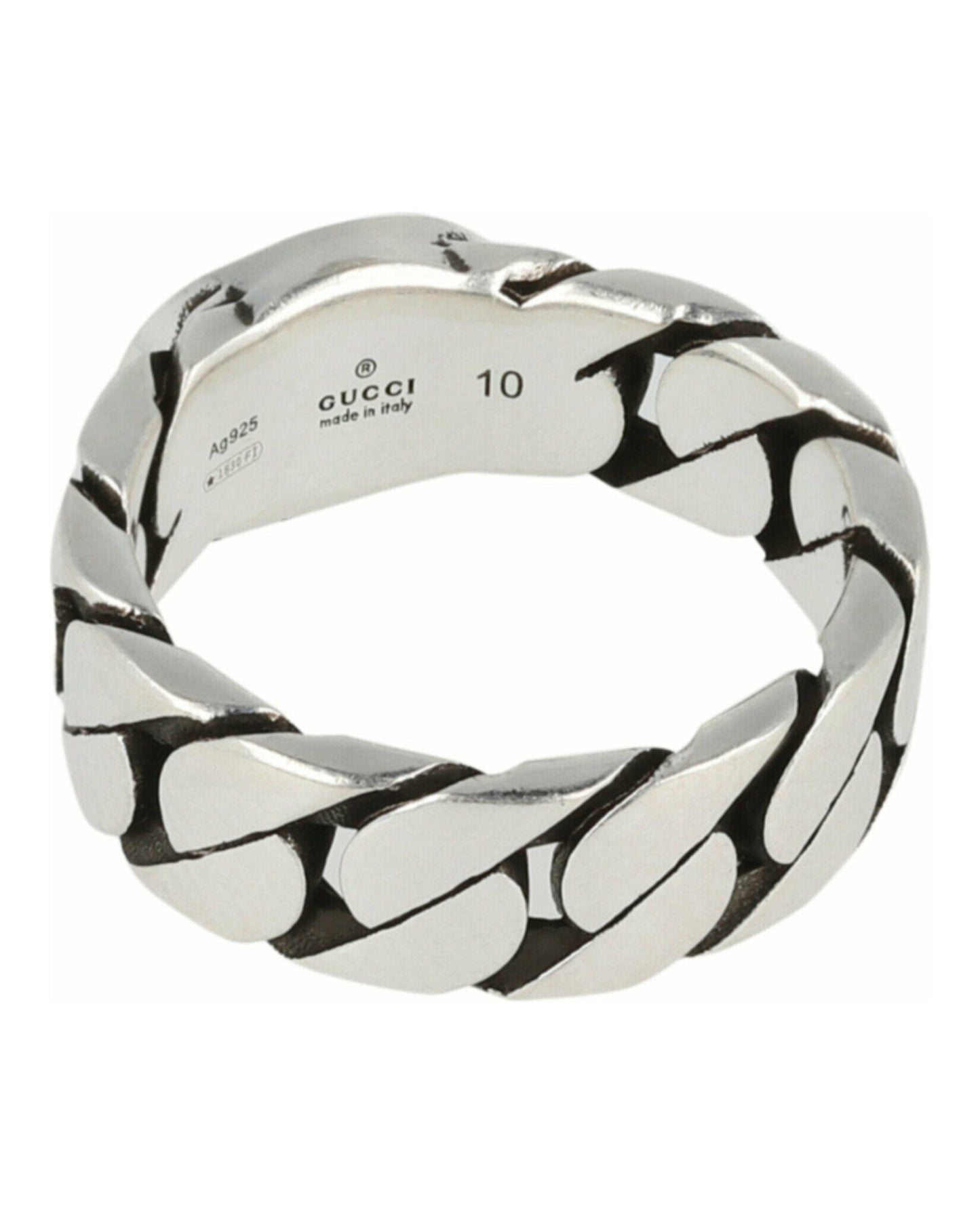 Gucci Unisex-Adult Sterling Silver Interlocking G Ring