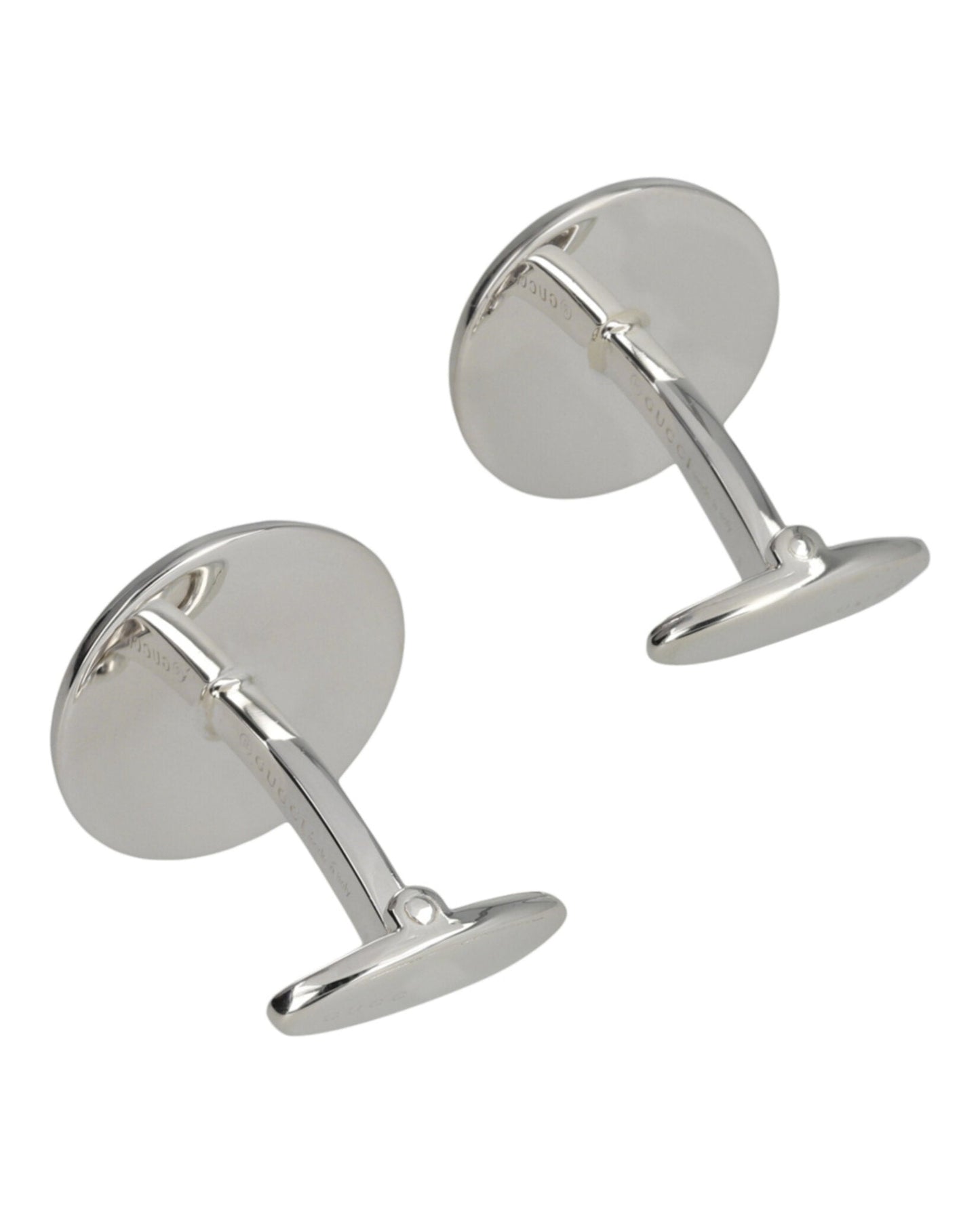 Gucci Womens Sterling Silver Crest Cufflinks