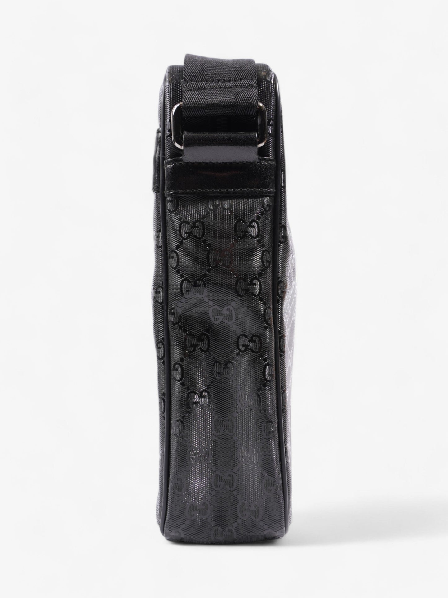 Gucci Imprime Messenger Coated Canvas Black Travel Bag