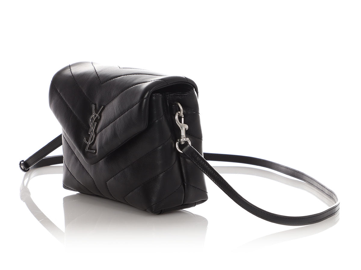 YSL Saint Laurent Loulou Shoulder Bag Black Toy