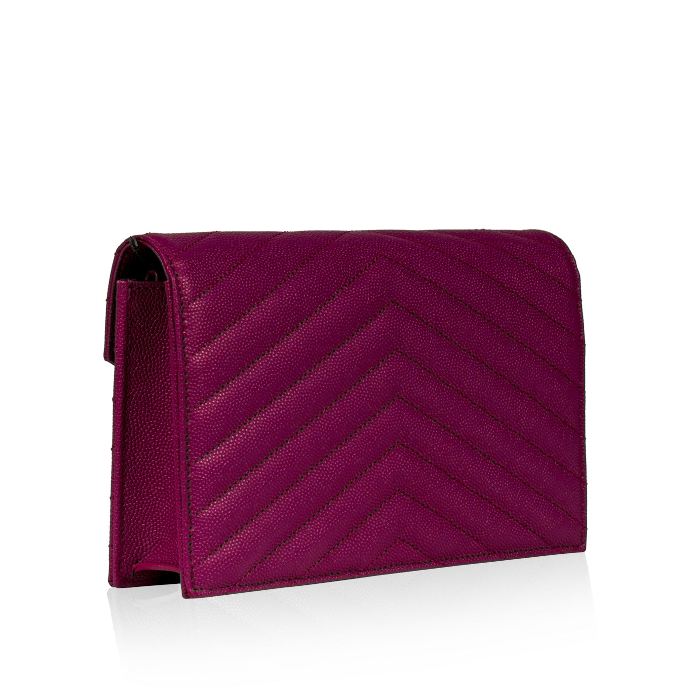 YSL Saint Laurent Chevron Crossbody Monogram Crossbody Bag Crossbody Purple Ghw