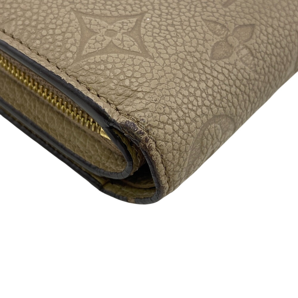 Louis Vuitton Tri-fold M80152 Ann Platt Claire Monogram Leather Beige Wallet Case
