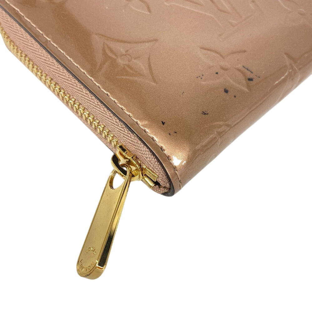 Louis Vuitton Coin M90601 Vernis Zip Around Monogram Beige Handbag