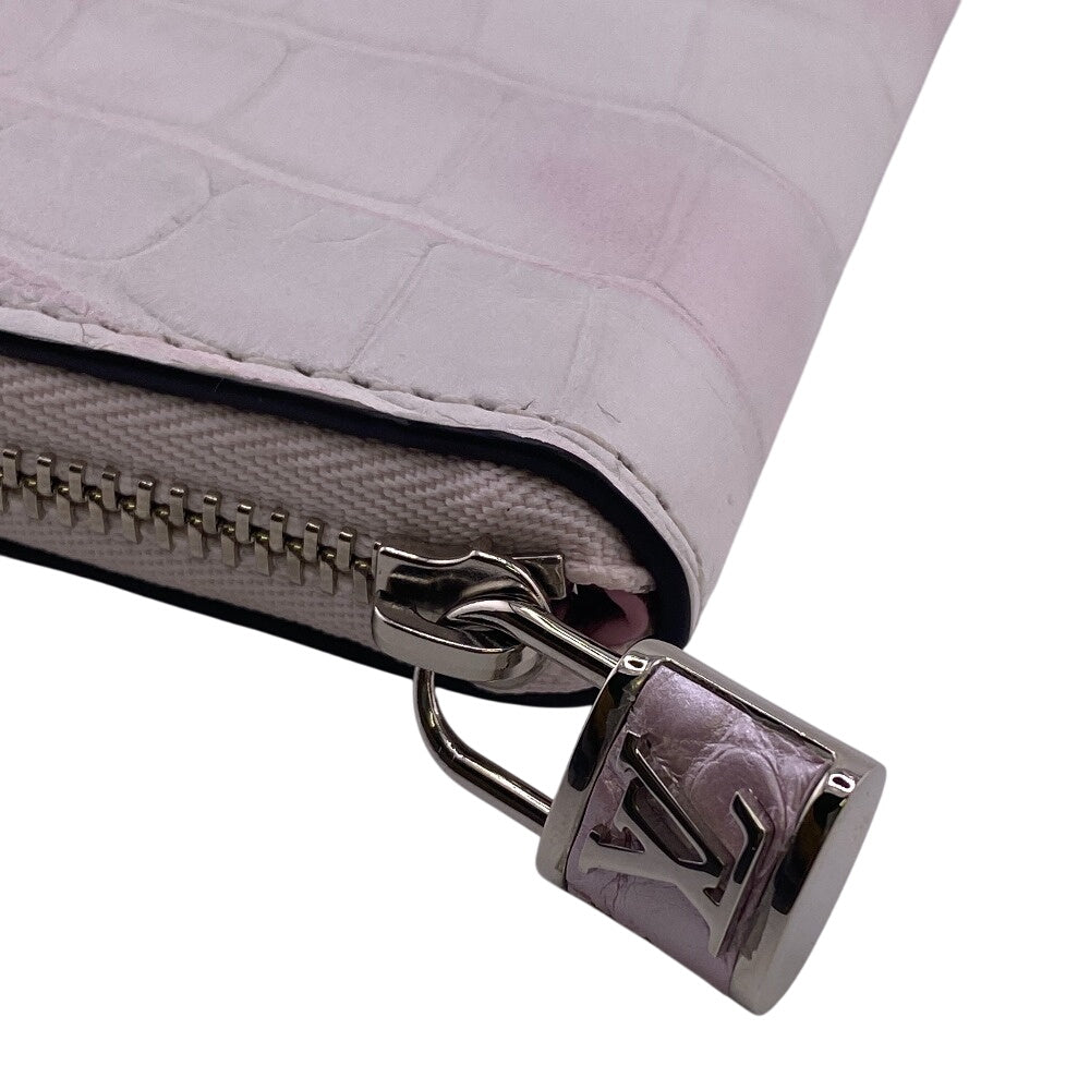 Louis Vuitton Bifold N81384 Exotic Leather White Wallet Case