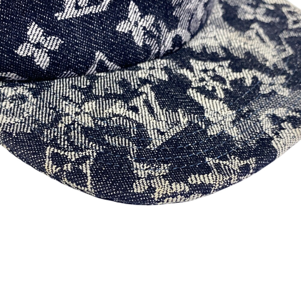 Louis Vuitton Casquette tapestry 58 Monogram Canvas Navy Hat