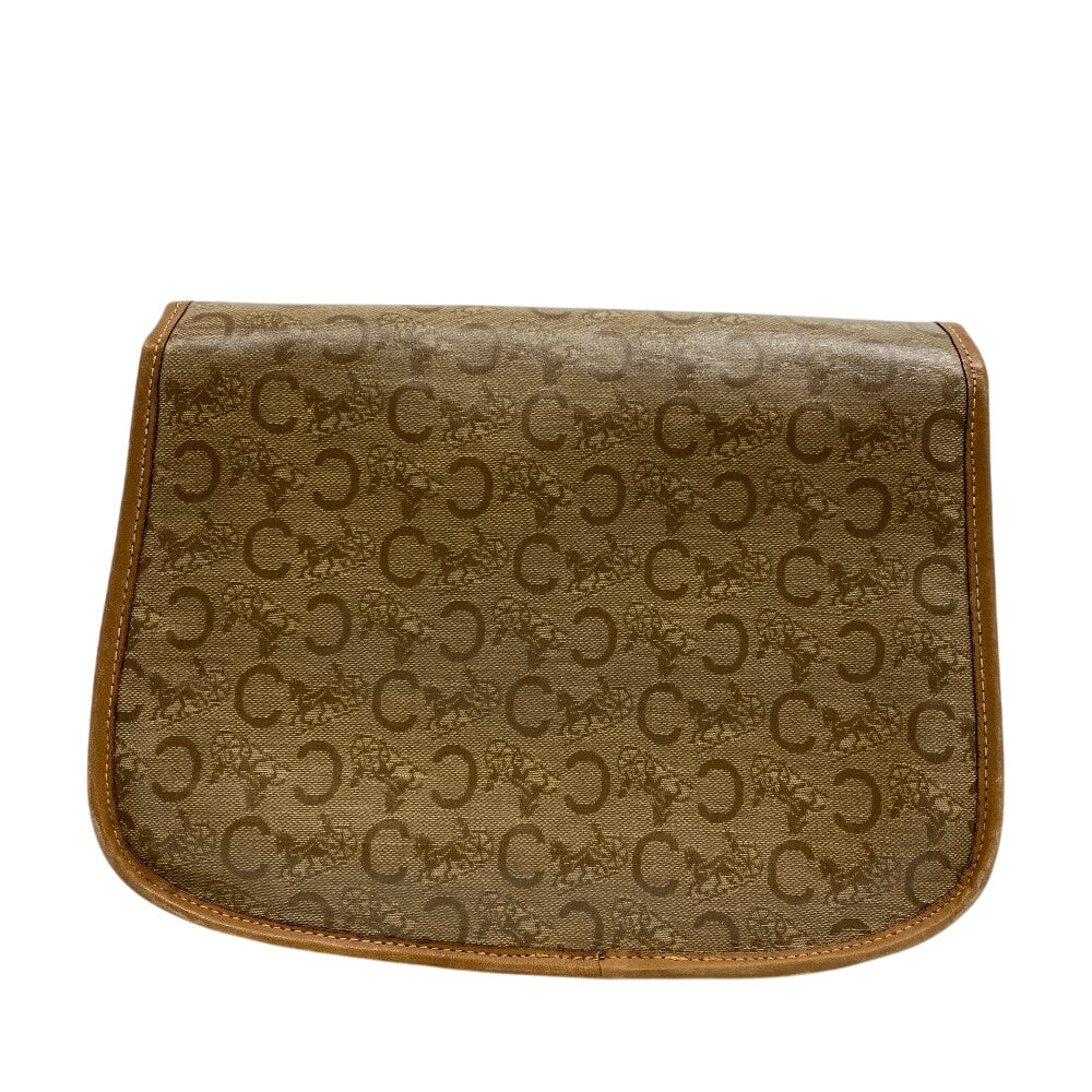 Shoulder Bag Carriage Metal Women Leather Beige