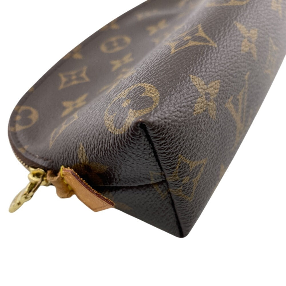 Louis Vuitton Pouch M47515 Pochette CosmetiquePM Monogram Leather Brown Clutch Bag