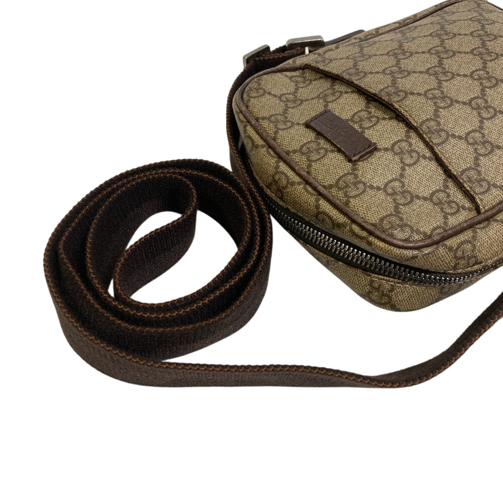 Gucci PVC coated GG Supreme Canvas Beige Shoulder Bag