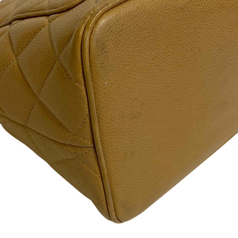 Chanel Caviar skin Matrasse Beige Tote Bag
