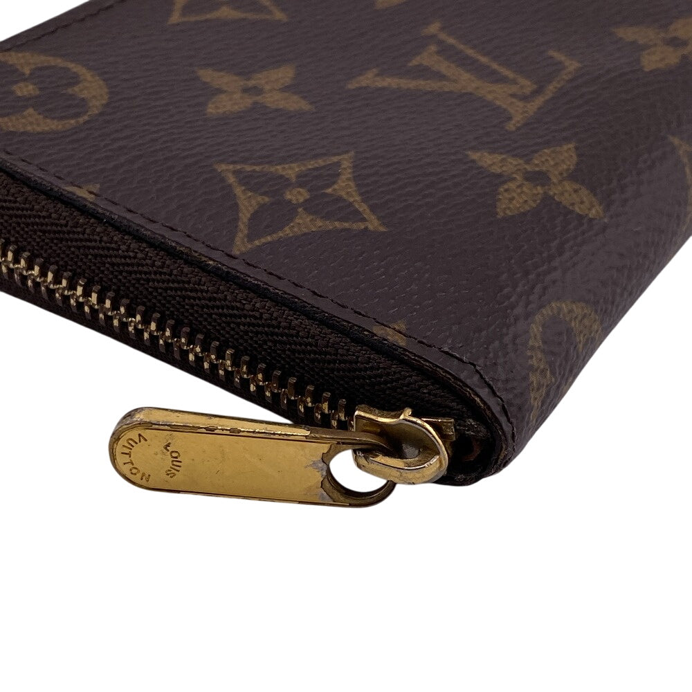 Louis Vuitton Coin M60067 Zip around purse Monogram Leather Brown Handbag