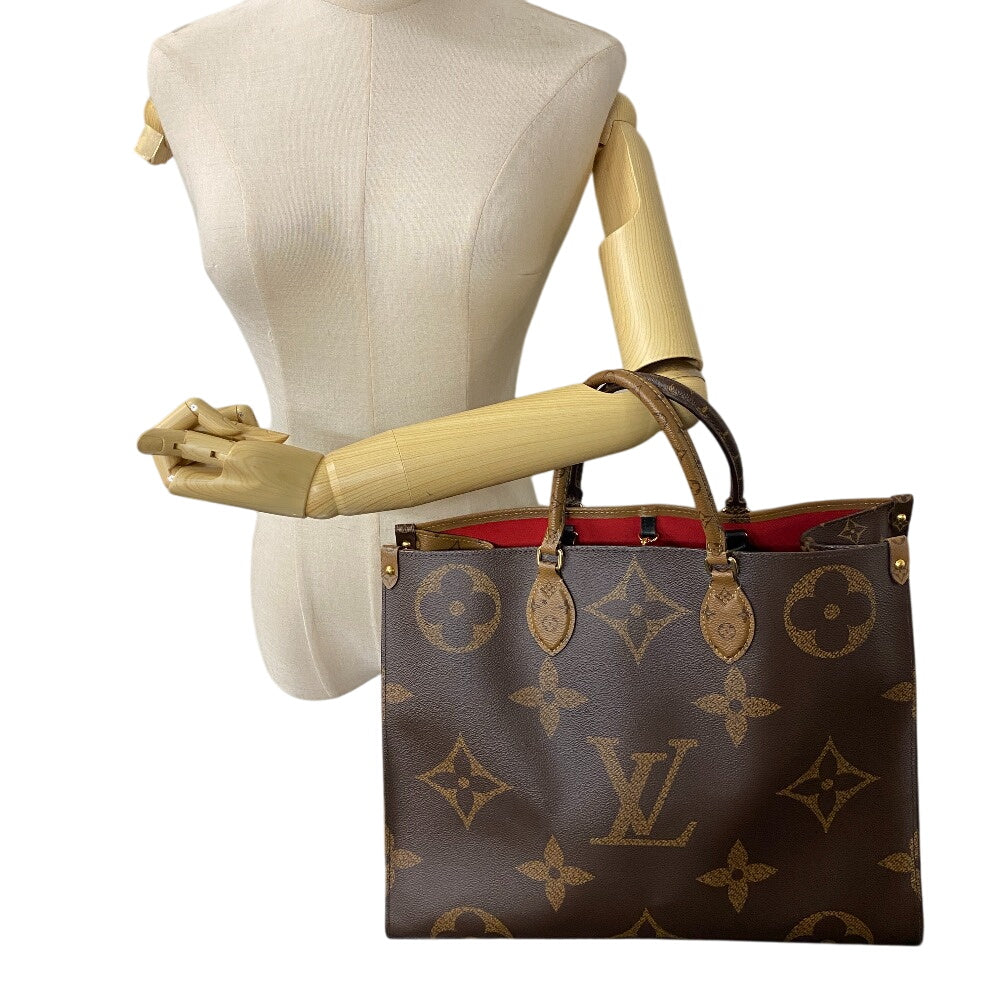 Louis Vuitton M45320 Giant On- -go GM Monogram Leather Brown Tote Bag