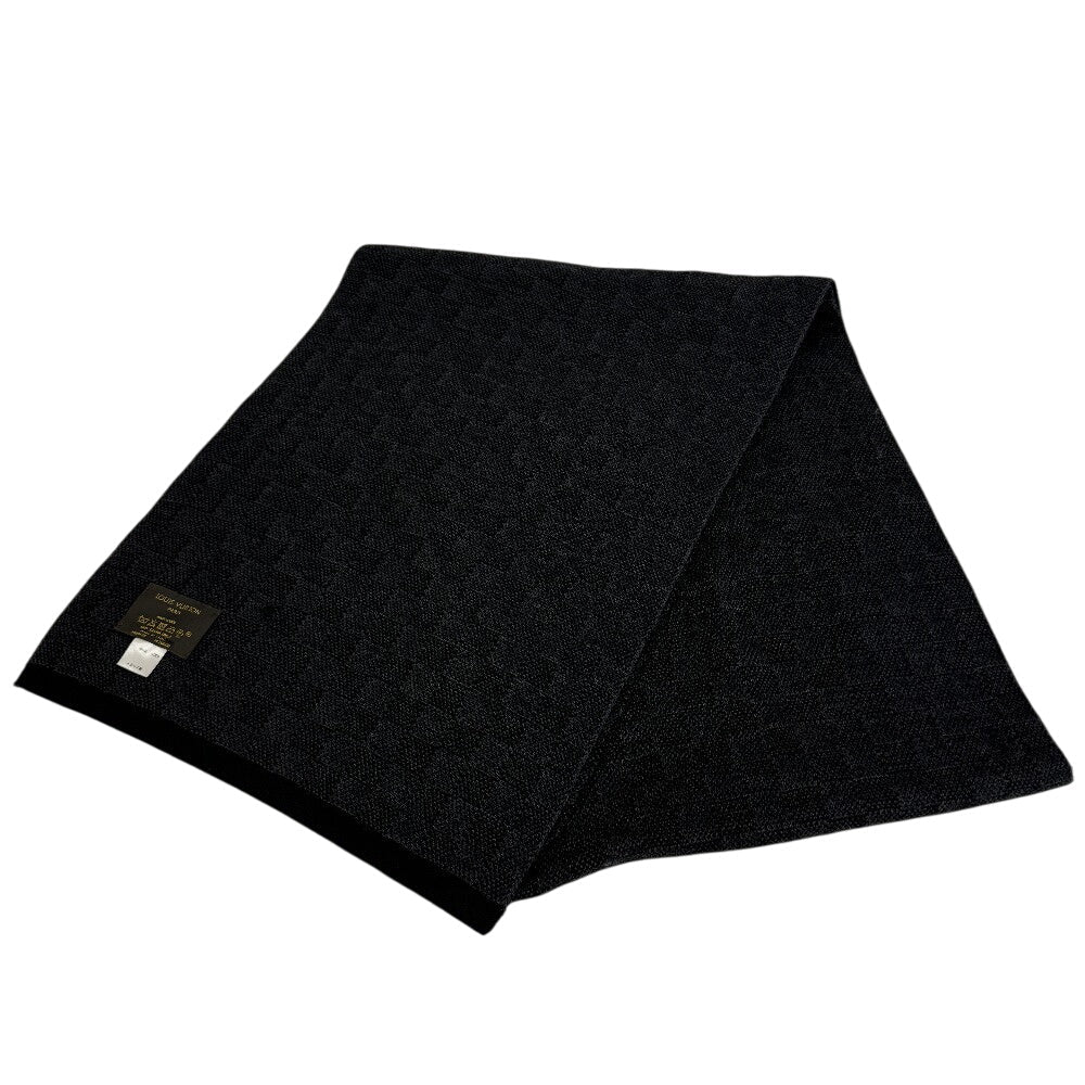 Louis Vuitton Scarf M70028 Damier Grafitte Eschar Wool Gray Apparel