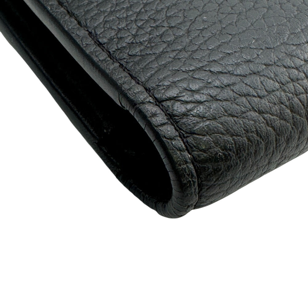 Louis Vuitton Long Purse M69980 Aerogram Portefeuille Leather Black Wallet Case