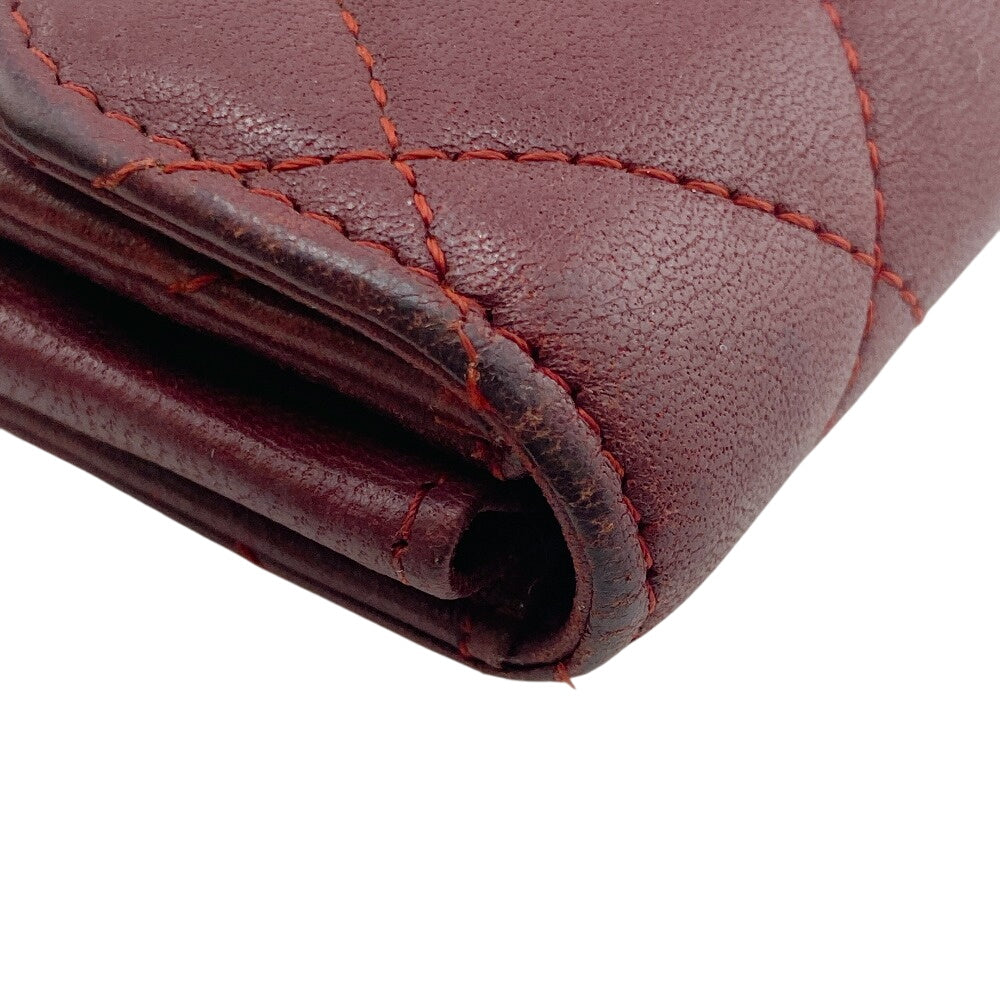 Chanel Coin lambskin type Matrasse Red Handbag