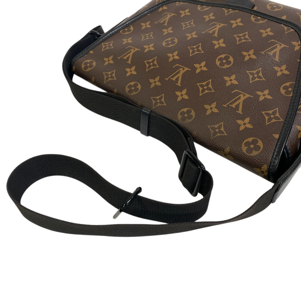 Louis Vuitton M45557 Magnetic messenger Monogram Leather Brown Crossbody Bag
