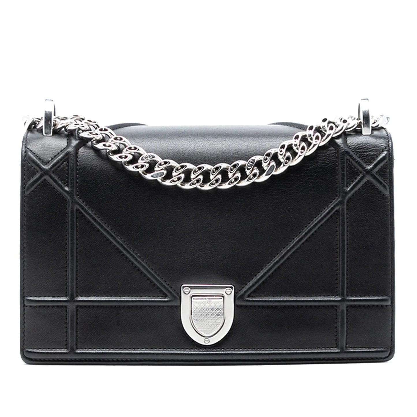 Dior Handbag ama Crossbody Bag Lambskin Black Small