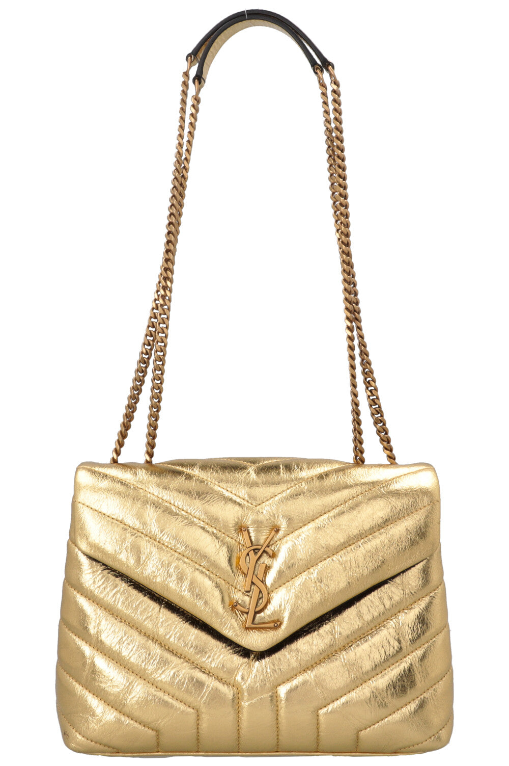 YSL Saint Laurent Crossbody Bag Loulou Gold Small